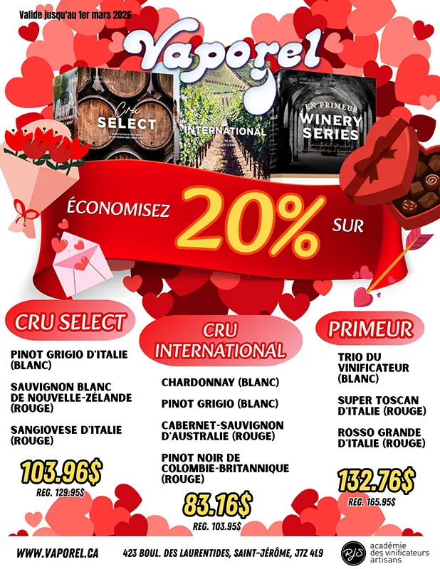 VAPOREL Azur Eau Pure Inc. promo Décembre 2026