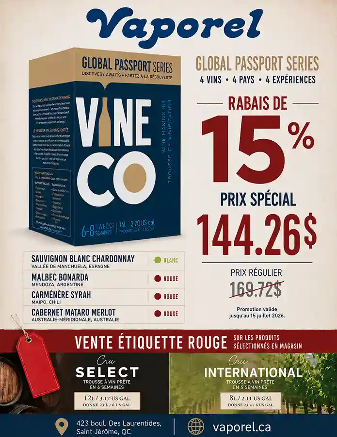 VAPOREL Azur Eau Pure Inc. promo Juillet 2026
